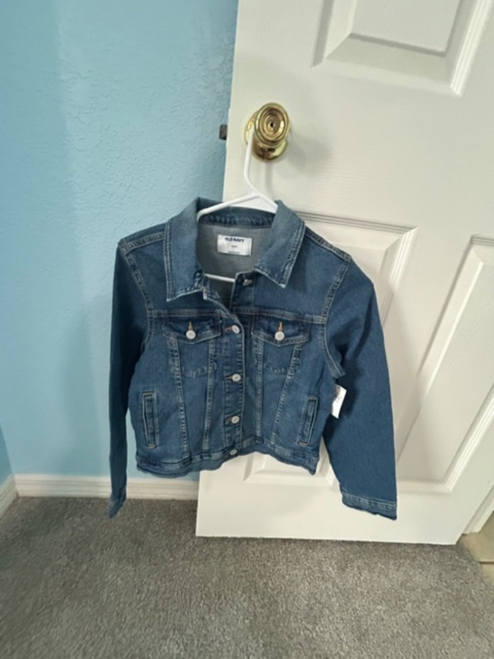 Old Navy Girls Denim Jean Jacket L 10–12 NWT